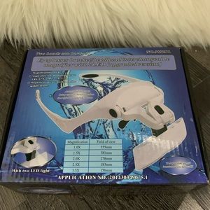 Magnifying glasses with all attachments